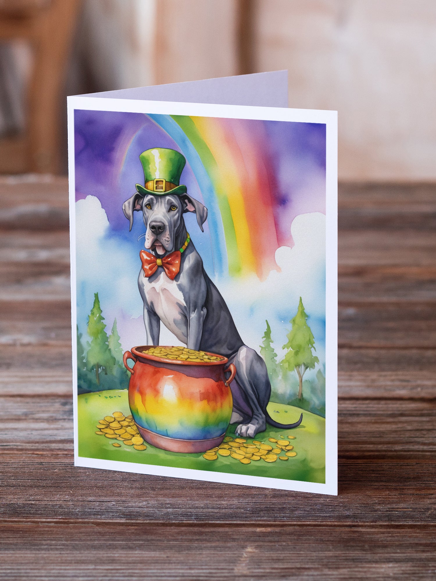 Buy this Great Dane St Patrick's Day Greeting Cards Pack of 8