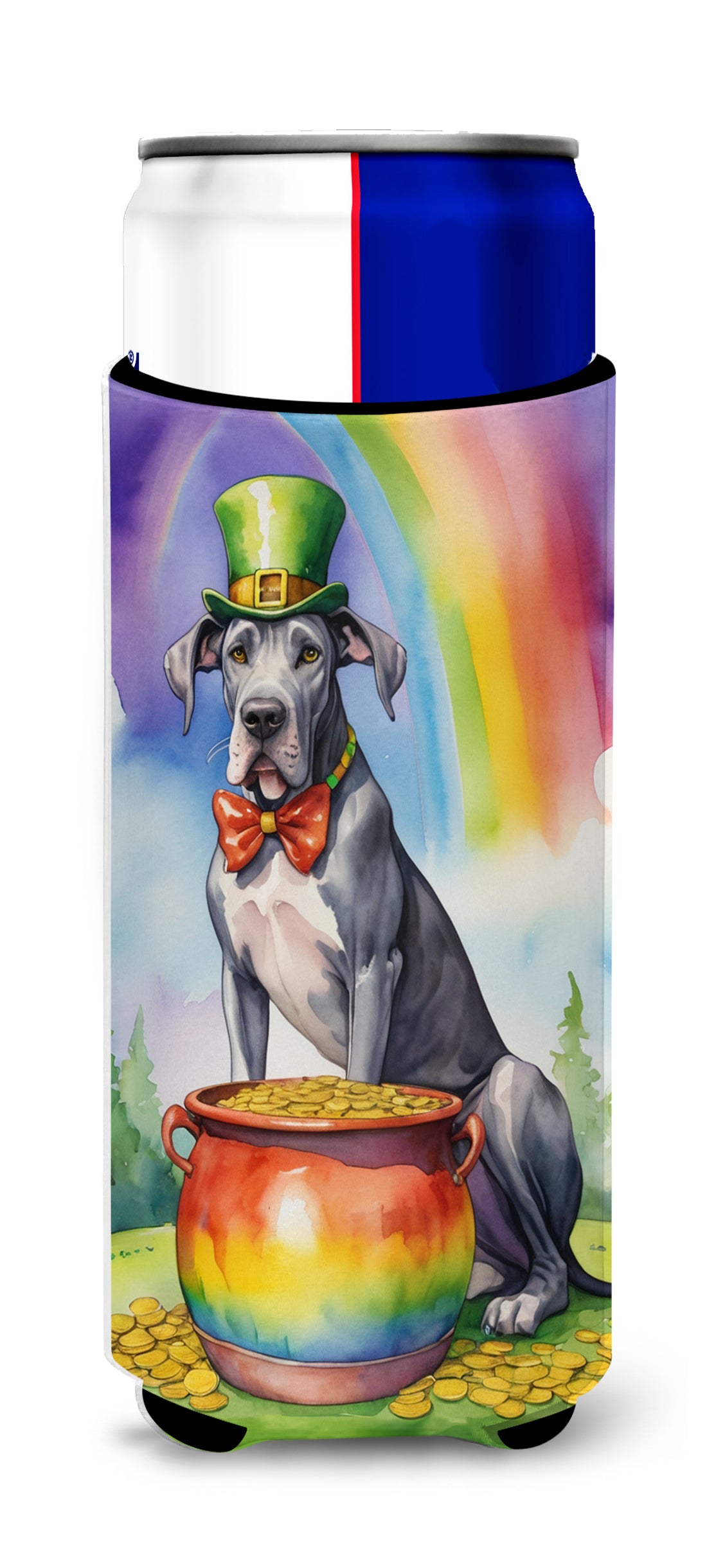 Buy this Great Dane St Patrick&#39;s Day Hugger for Ultra Slim Cans