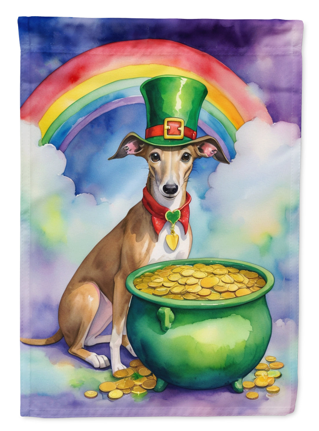 Buy this Greyhound St Patrick&#39;s Day Garden Flag