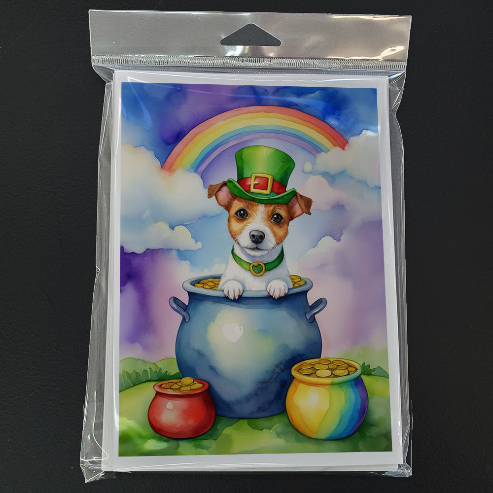 Jack Russell Terrier St Patrick's Day Greeting Cards Pack of 8