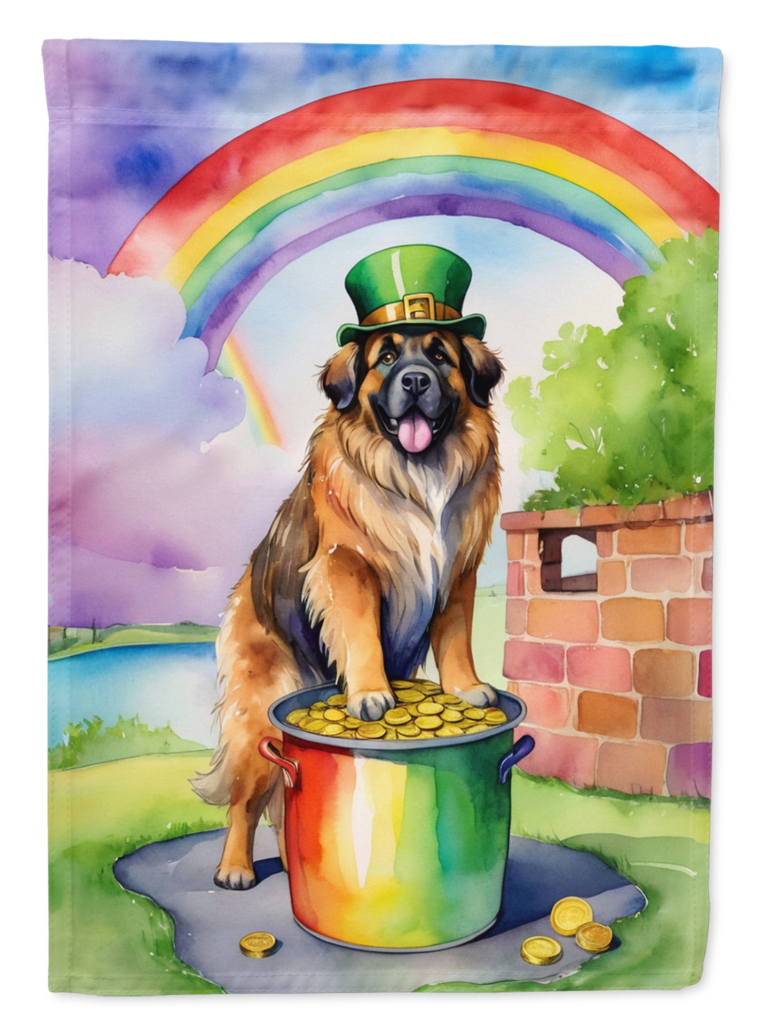 Buy this Leonberger St Patrick&#39;s Day House Flag