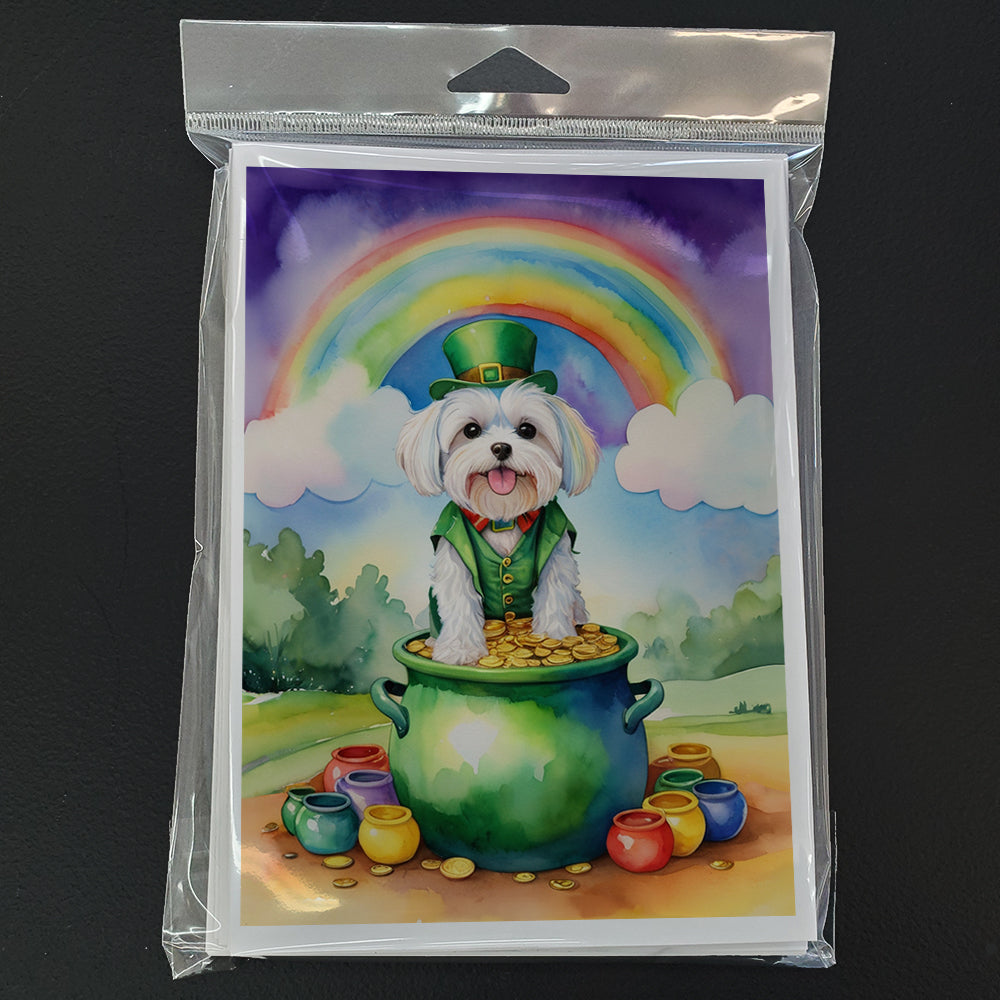Maltese St Patrick's Day Greeting Cards Pack of 8