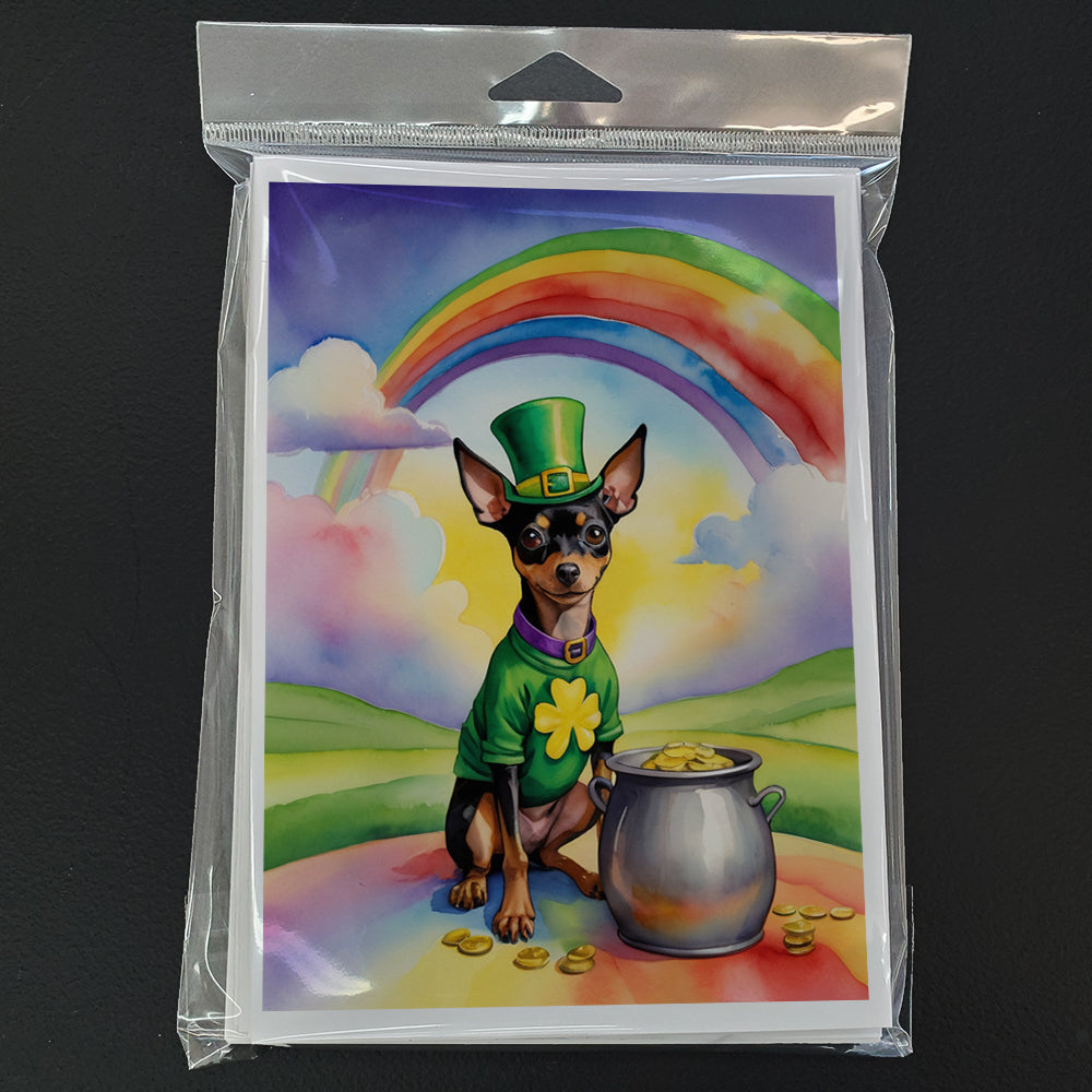 Miniature Pinscher St Patrick's Day Greeting Cards Pack of 8