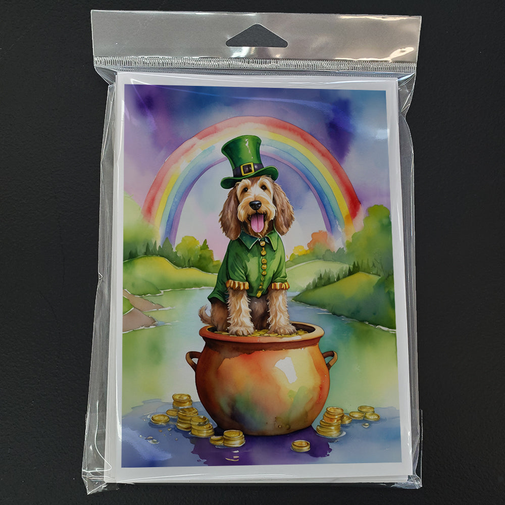 Otterhound St Patrick's Day Greeting Cards Pack of 8