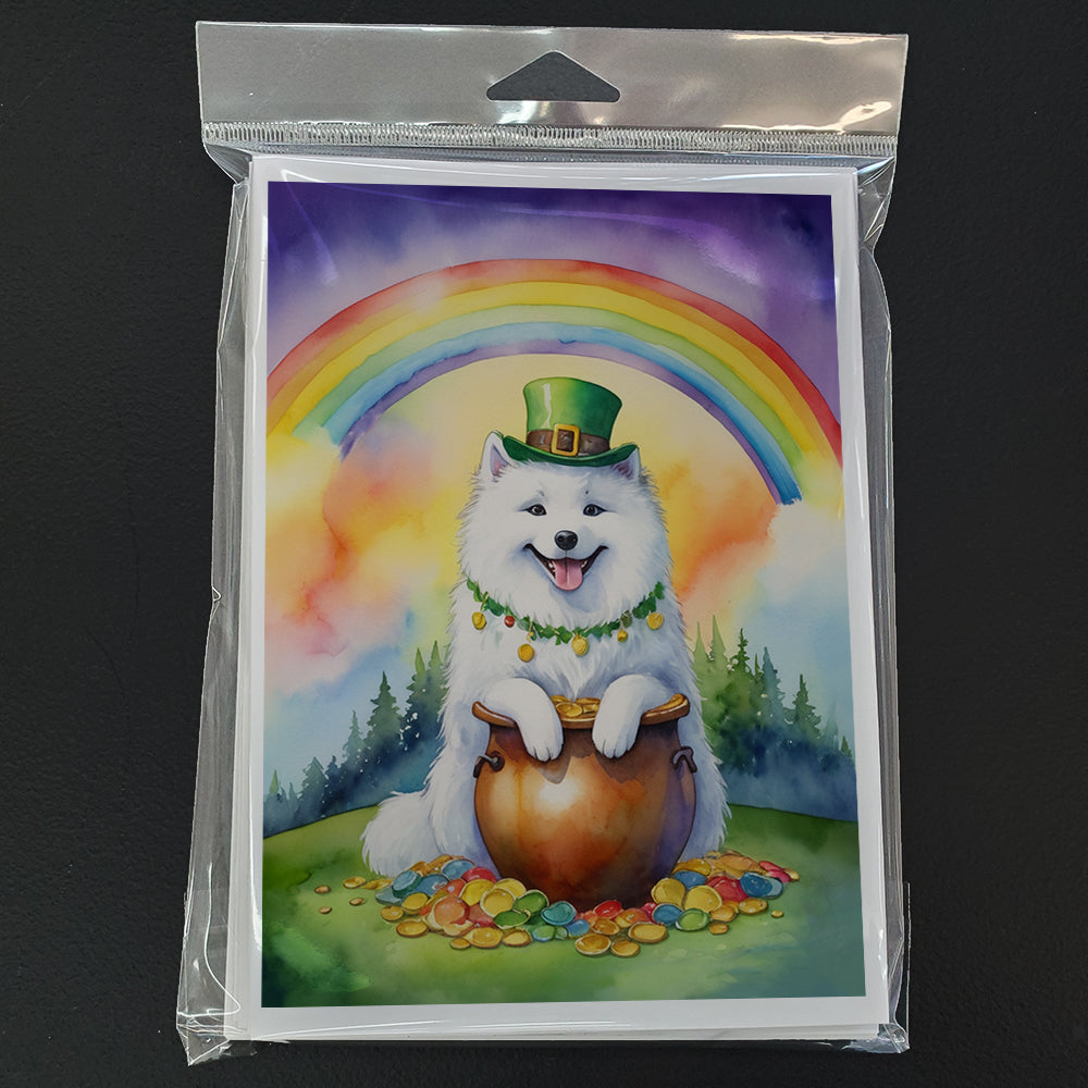 Samoyed St Patrick's Day Greeting Cards Pack of 8