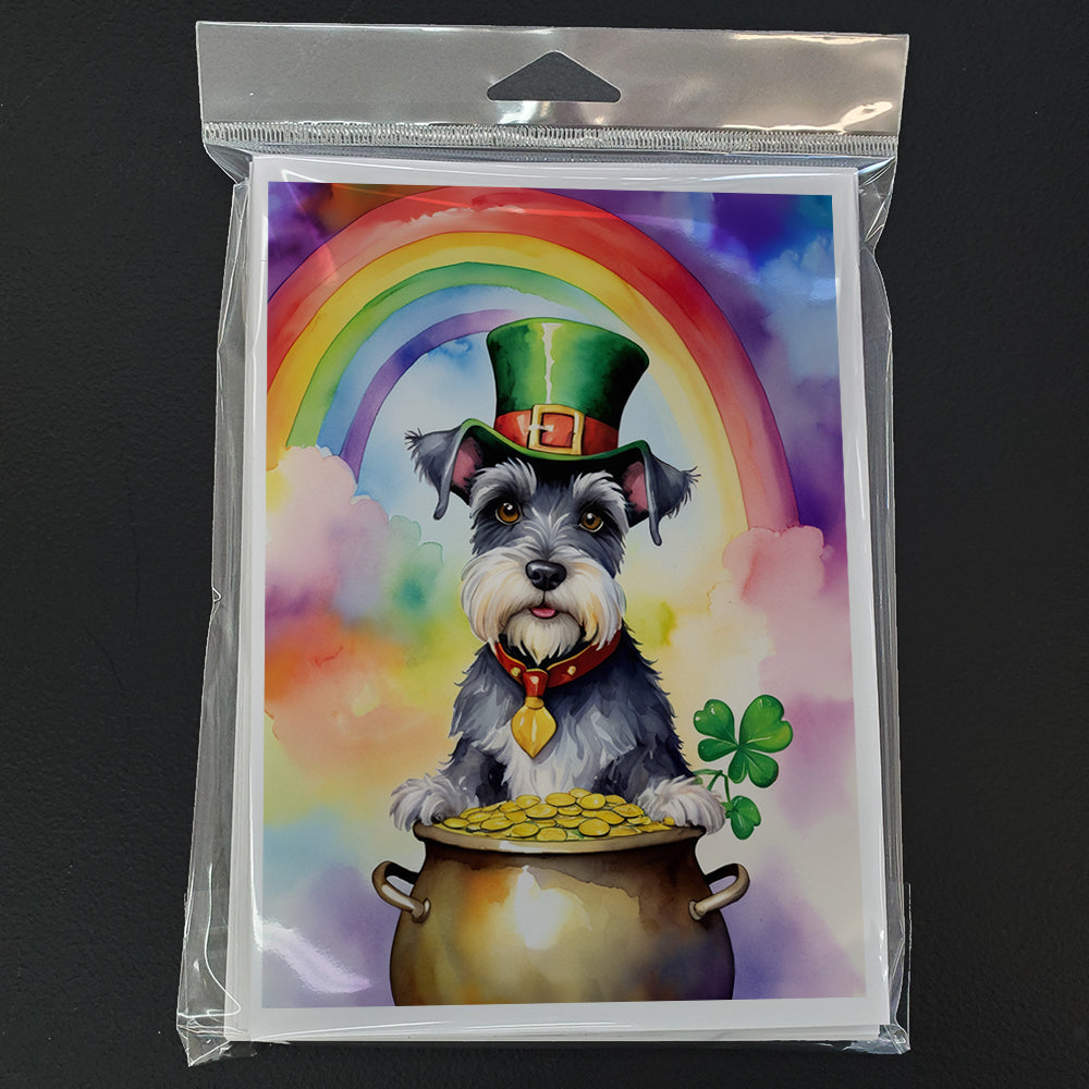 Schnauzer St Patrick's Day Greeting Cards Pack of 8