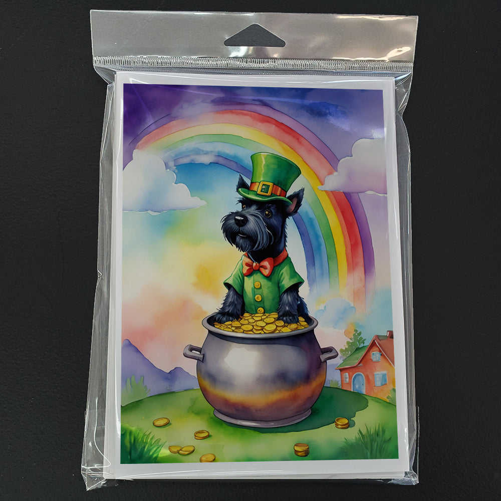 Scottish Terrier St Patrick's Day Greeting Cards Pack of 8