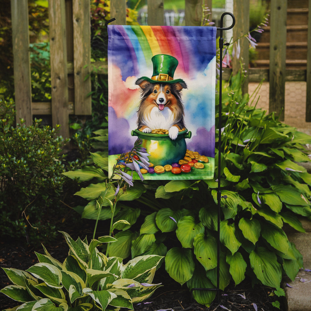 Buy this Sheltie St Patrick's Day Garden Flag