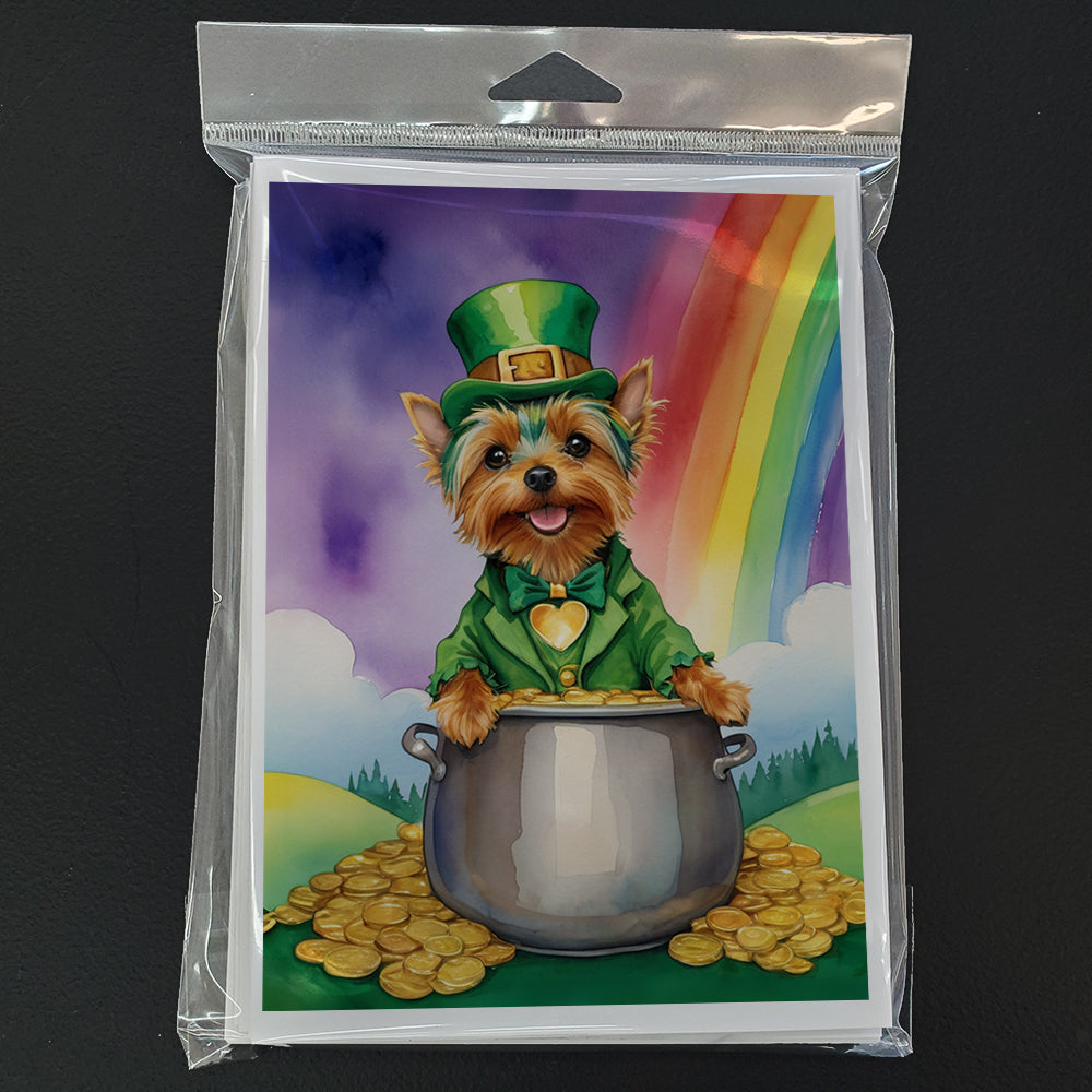 Silky Terrier St Patrick's Day Greeting Cards Pack of 8