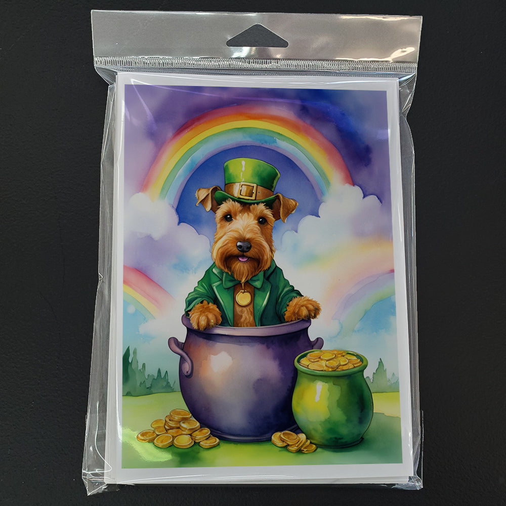 Welsh Terrier St Patrick's Day Greeting Cards Pack of 8