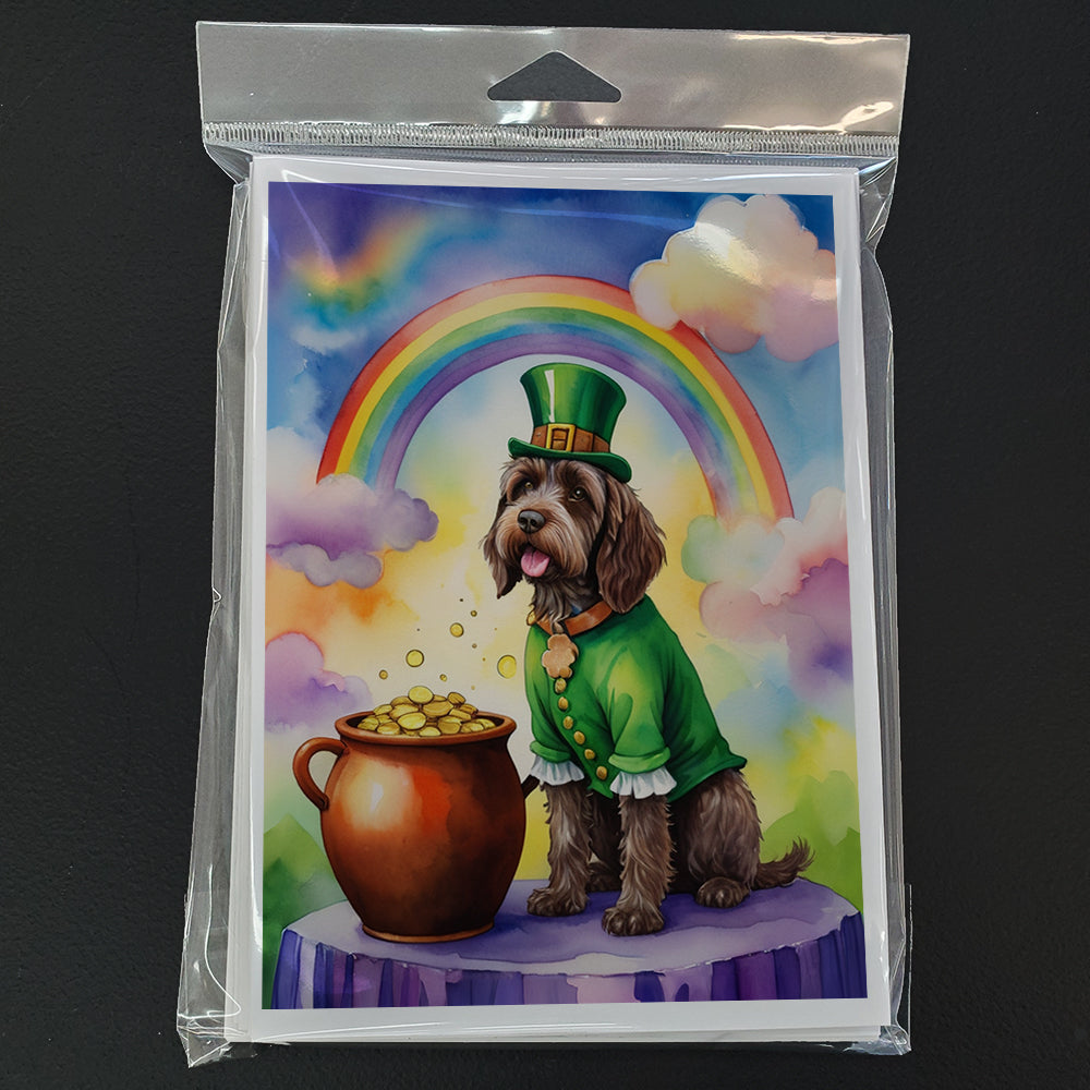 Wirehaired Pointing Griffon St Patrick's Day Greeting Cards Pack of 8