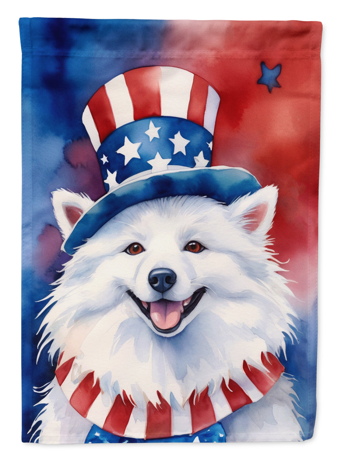 Buy this American Eskimo Patriotic American House Flag