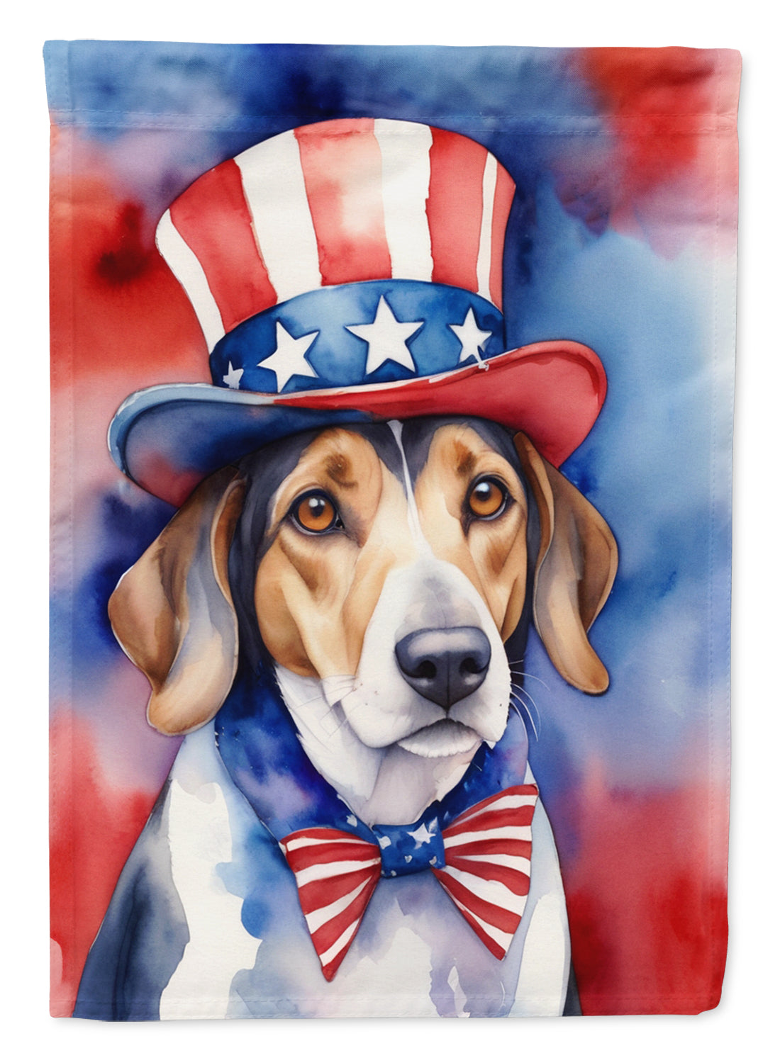 Buy this American Foxhound Patriotic American House Flag