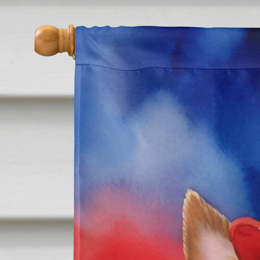 Australian Terrier Patriotic American House Flag
