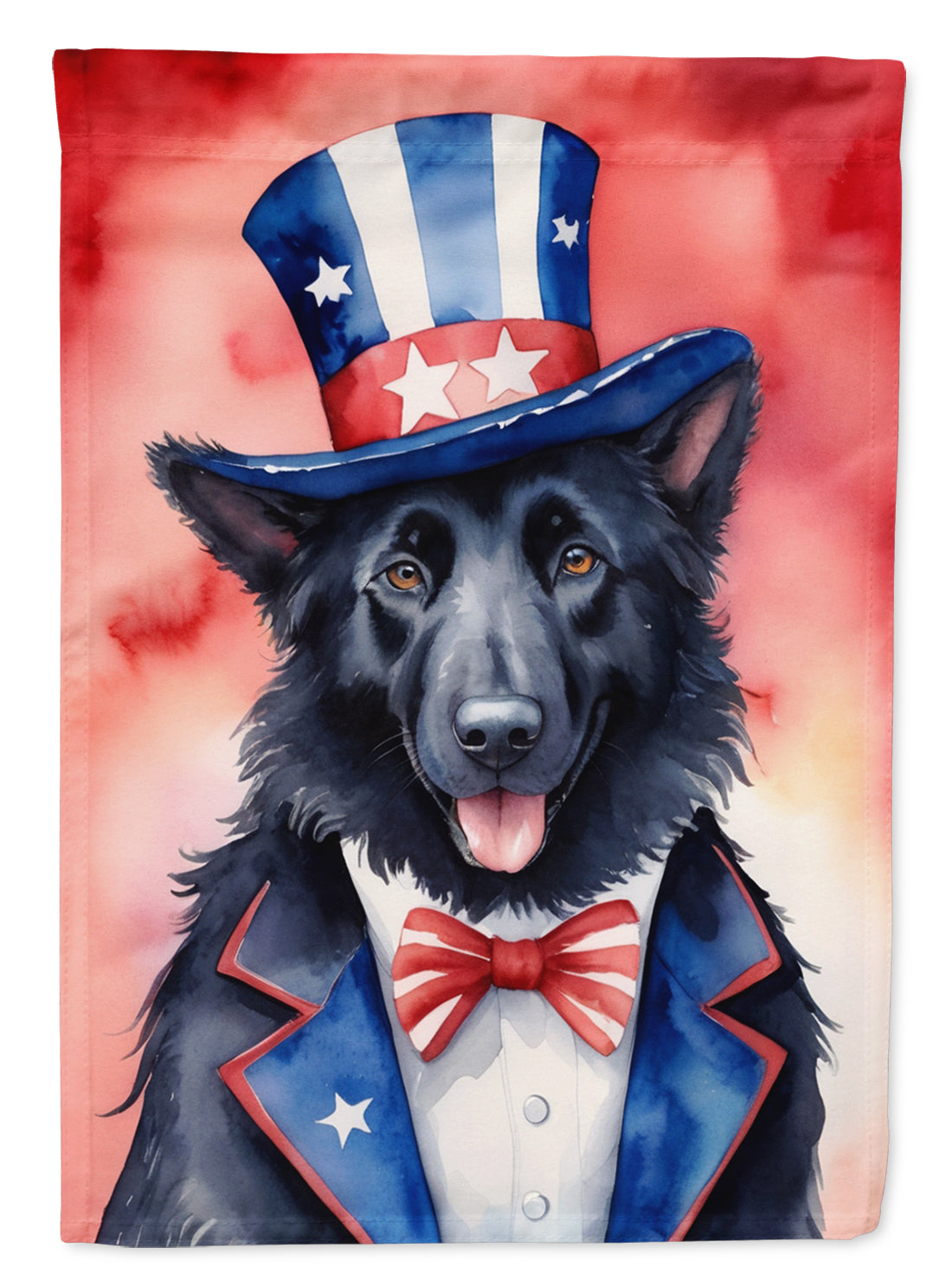Buy this Belgian Sheepdog Patriotic American House Flag