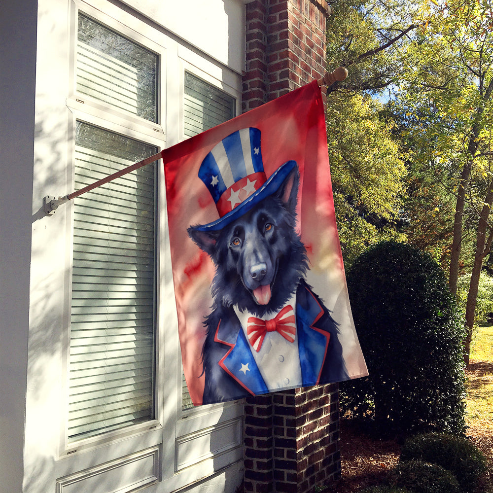 Buy this Belgian Sheepdog Patriotic American House Flag