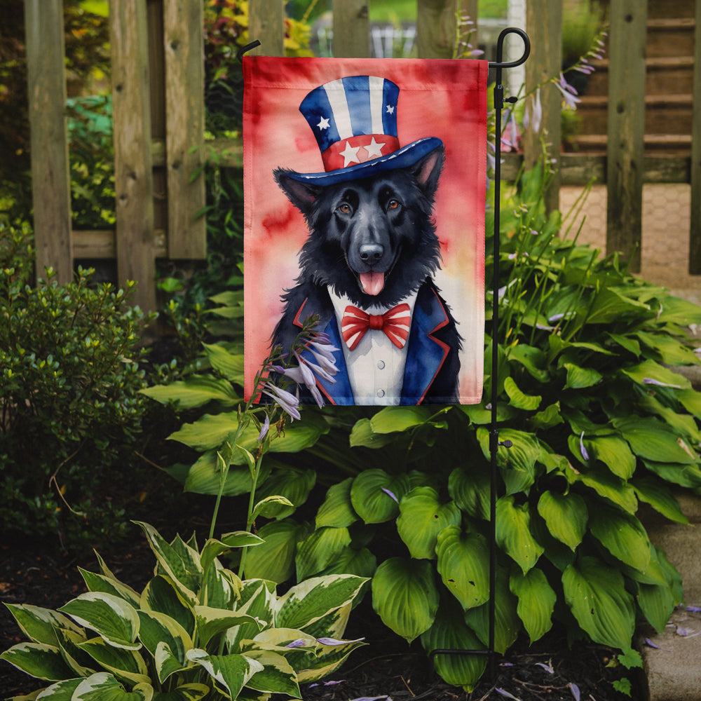 Belgian Sheepdog Patriotic American Garden Flag