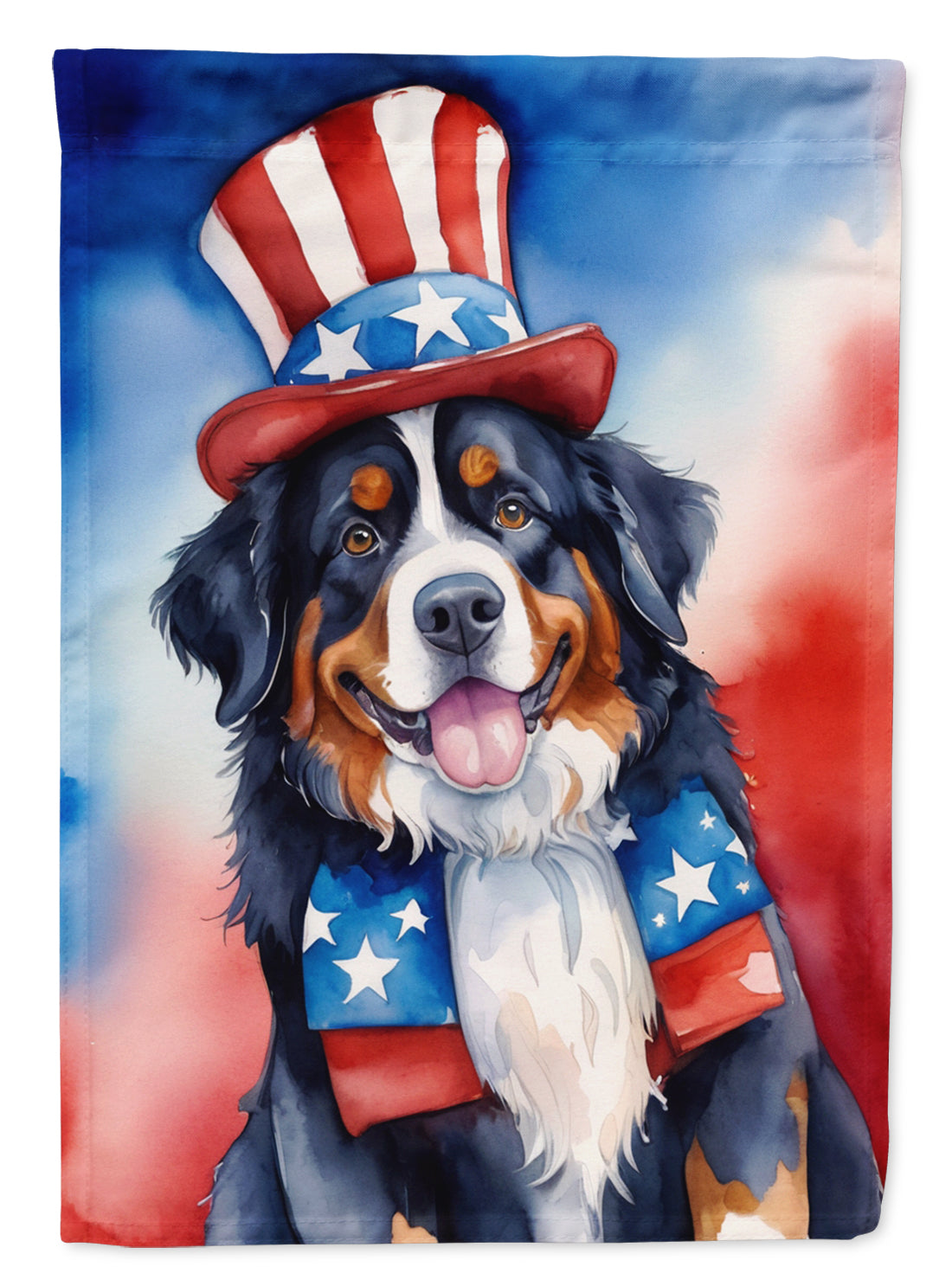 Buy this Bernese Mountain Dog Patriotic American House Flag