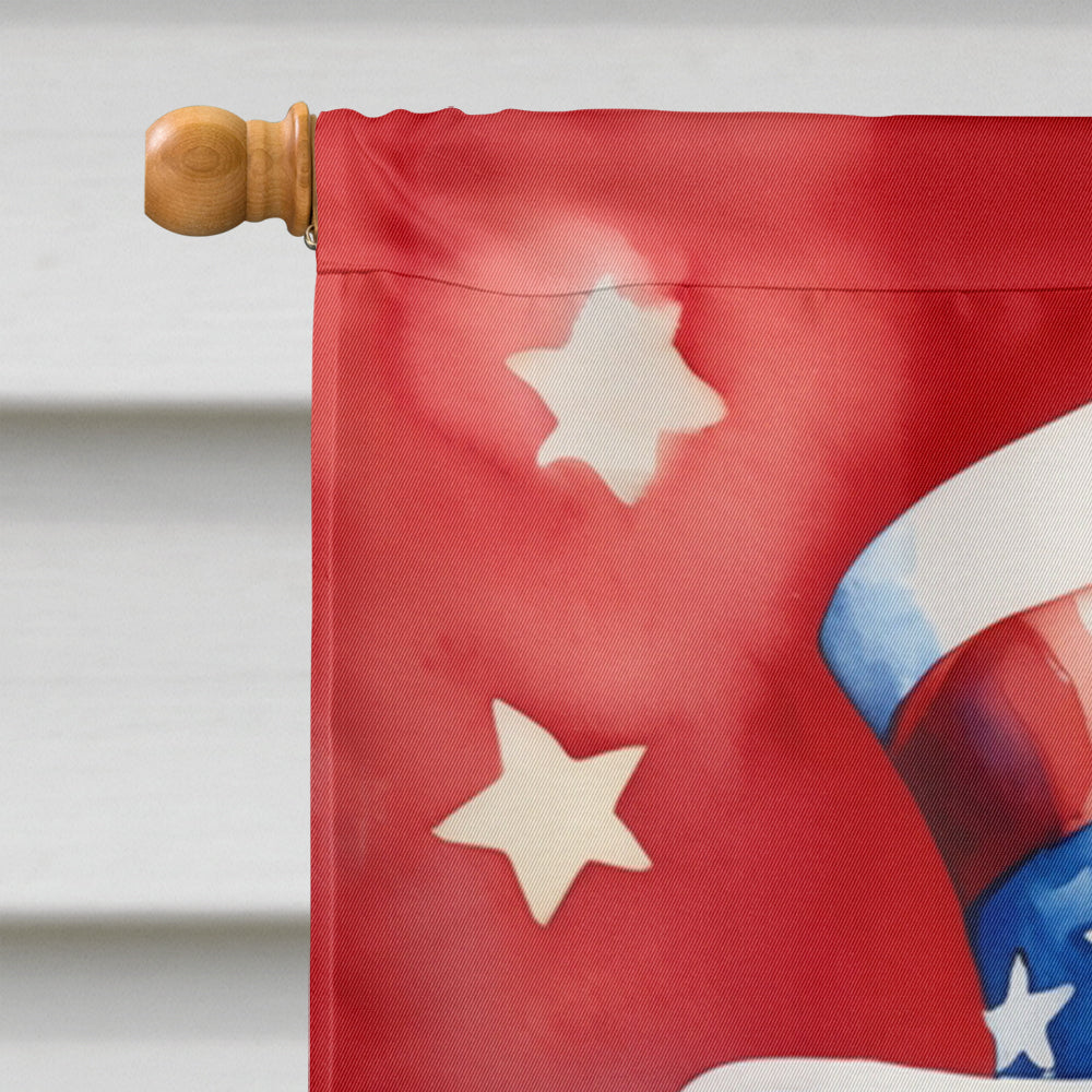 Bichon Frise Patriotic American House Flag
