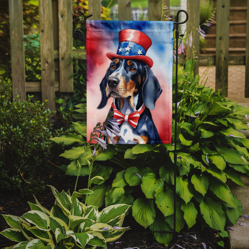 Bluetick Coonhound Patriotic American Garden Flag