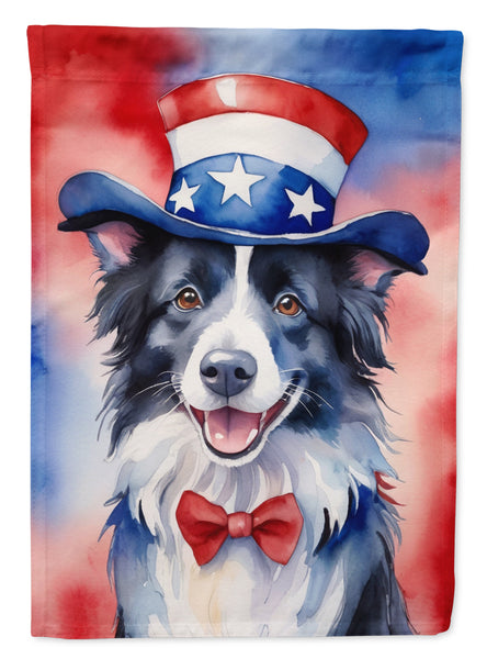 Buy this Border Collie Patriotic American House Flag