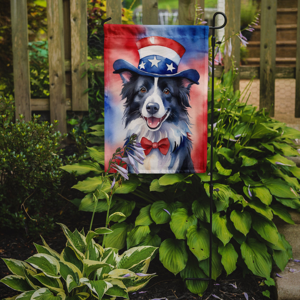Buy this Border Collie Patriotic American Garden Flag