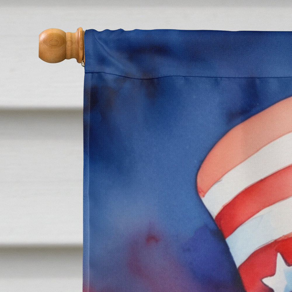 Border Terrier Patriotic American House Flag