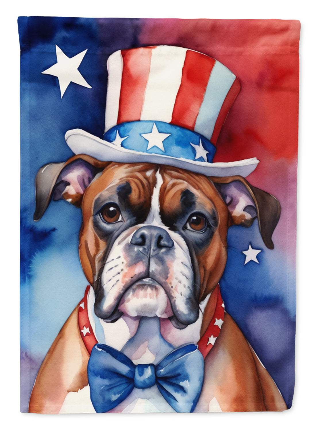 Buy this Boxer Patriotic American House Flag