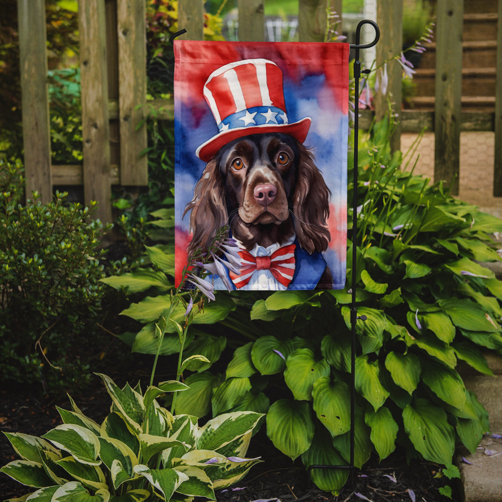 Boykin Spaniel Patriotic American Garden Flag