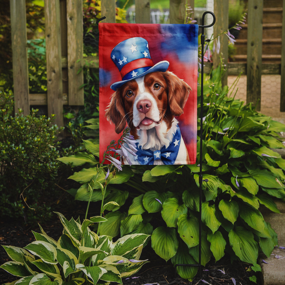 Buy this Brittany Spaniel Patriotic American Garden Flag