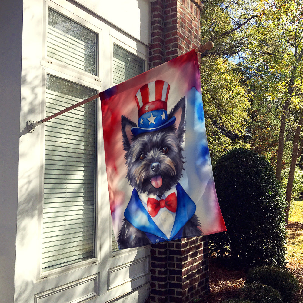 Buy this Cairn Terrier Patriotic American House Flag