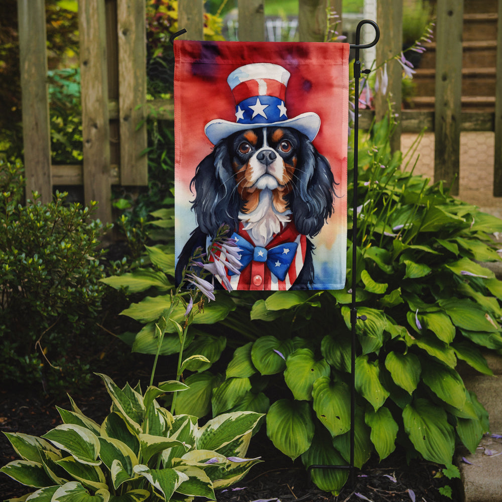 Cavalier Spaniel Patriotic American Garden Flag