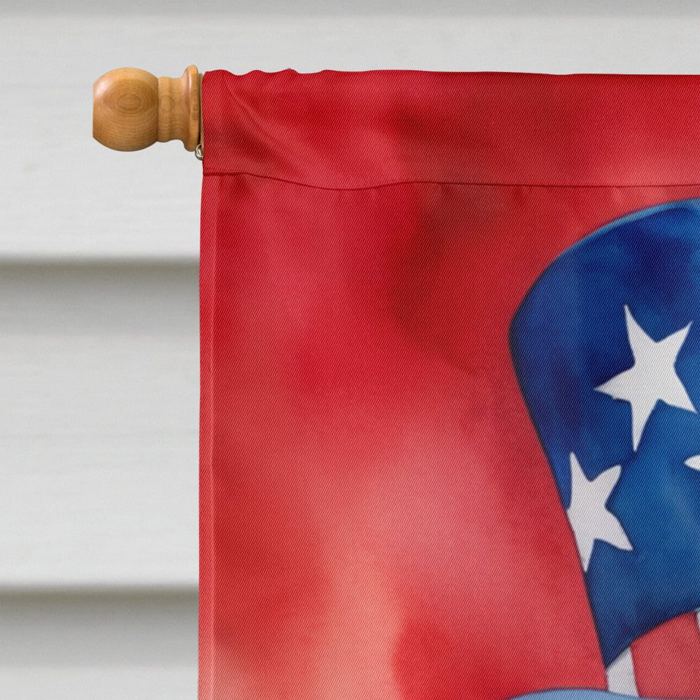 Chesapeake Bay Retriever Patriotic American House Flag