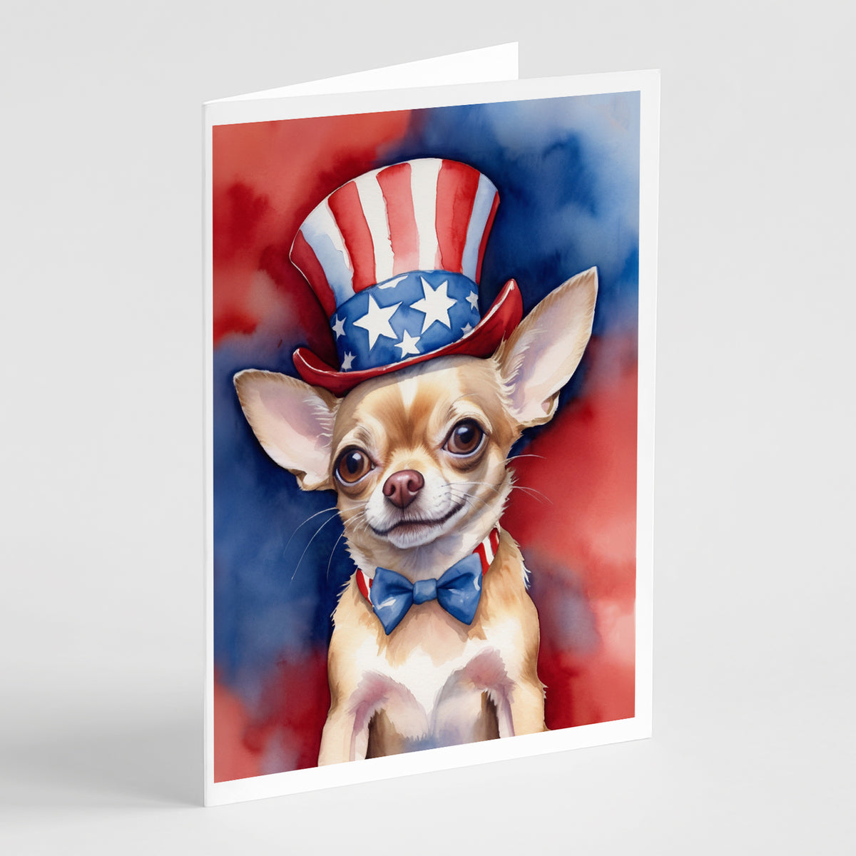 Buy this Chihuahua Patriotic American Greeting Cards Pack of 8