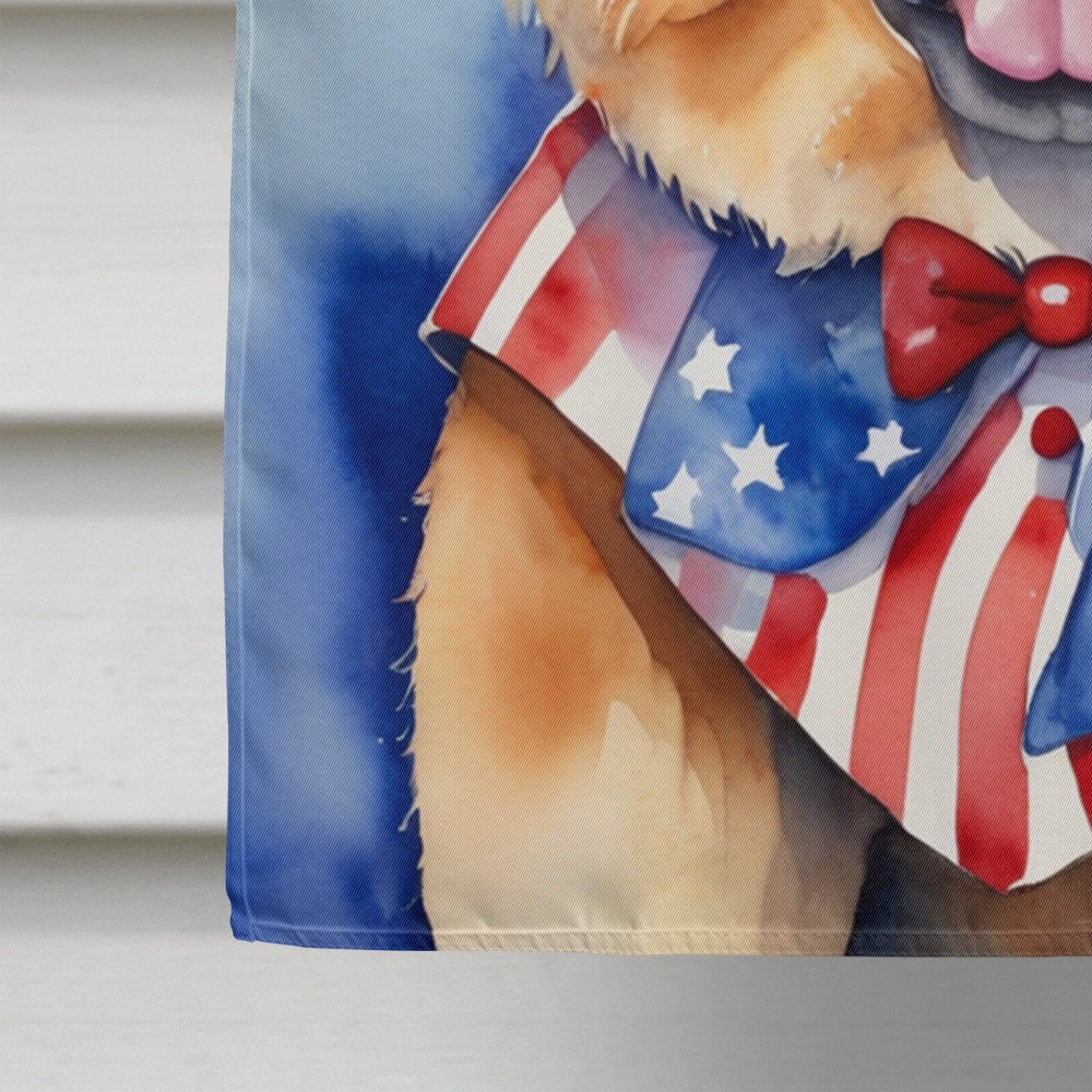 Chow Chow Patriotic American House Flag