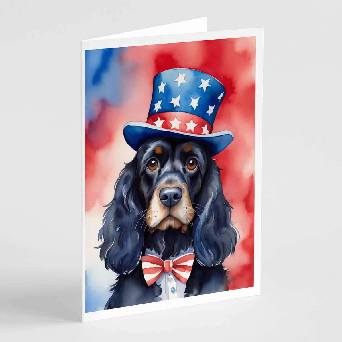 Buy this Cocker Spaniel Patriotic American Greeting Cards Pack of 8