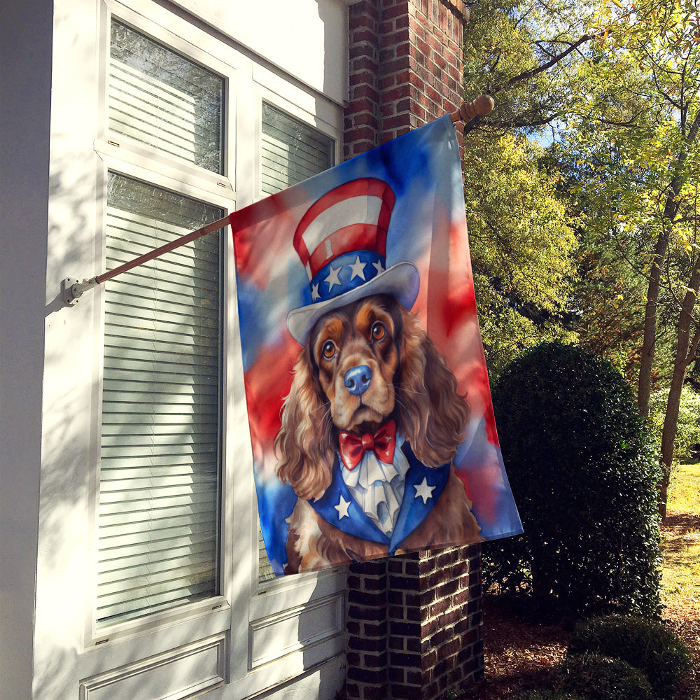Buy this Cocker Spaniel Patriotic American House Flag