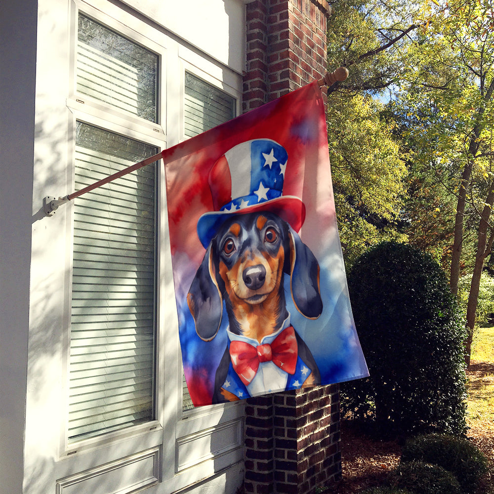 Buy this Dachshund Patriotic American House Flag
