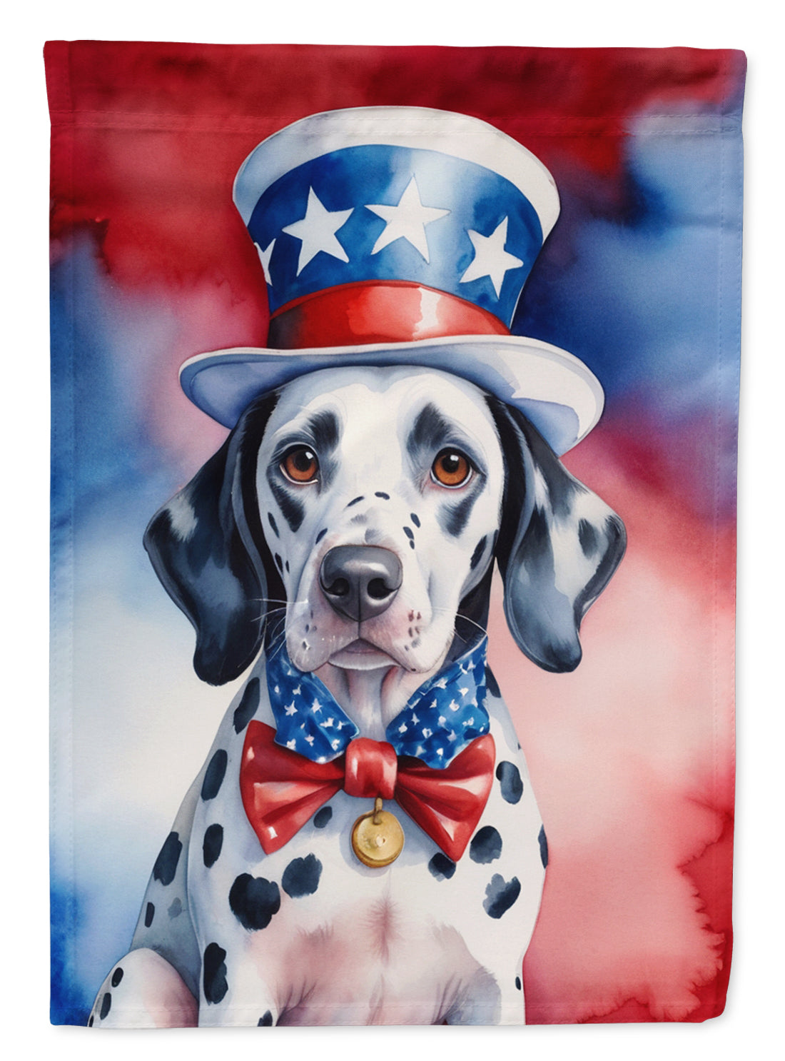 Buy this Dalmatian Patriotic American House Flag