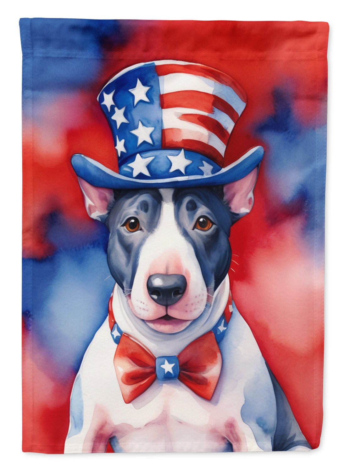Buy this English Bull Terrier Patriotic American House Flag