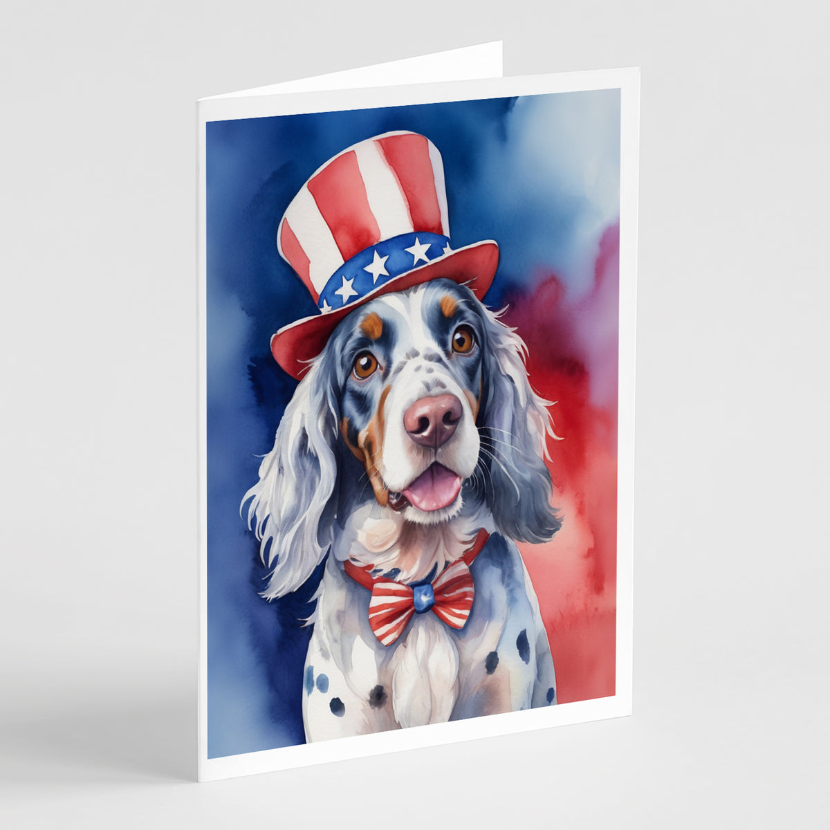 Buy this English Setter Patriotic American Greeting Cards Pack of 8