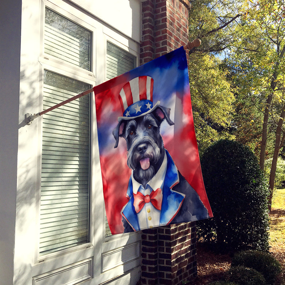 Buy this Giant Schnauzer Patriotic American House Flag