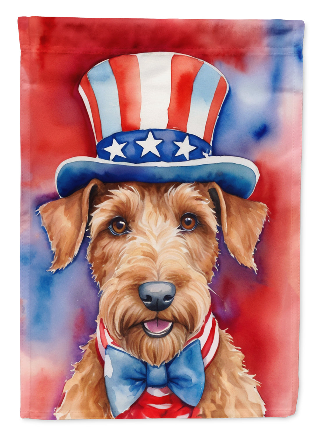 Buy this Irish Terrier Patriotic American House Flag