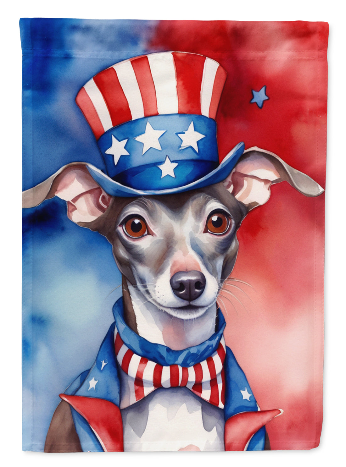 Buy this Italian Greyhound Patriotic American Garden Flag
