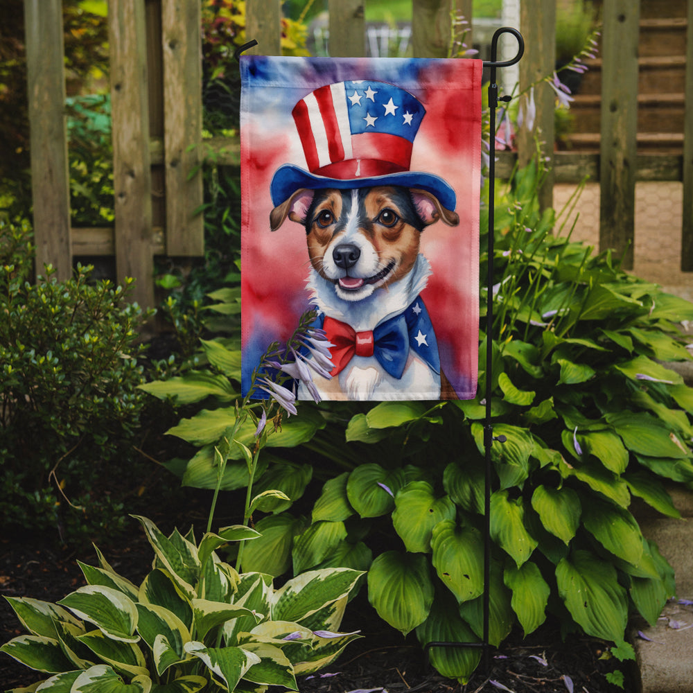 Jack Russell Terrier Patriotic American Garden Flag