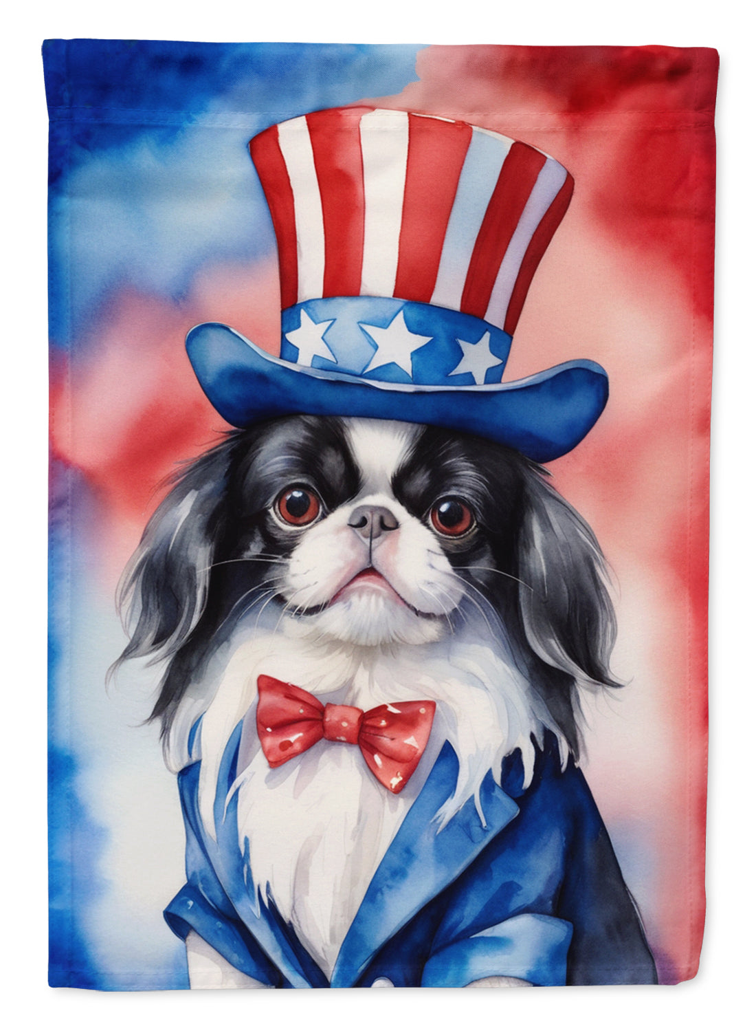 Buy this Japanese Chin Patriotic American House Flag