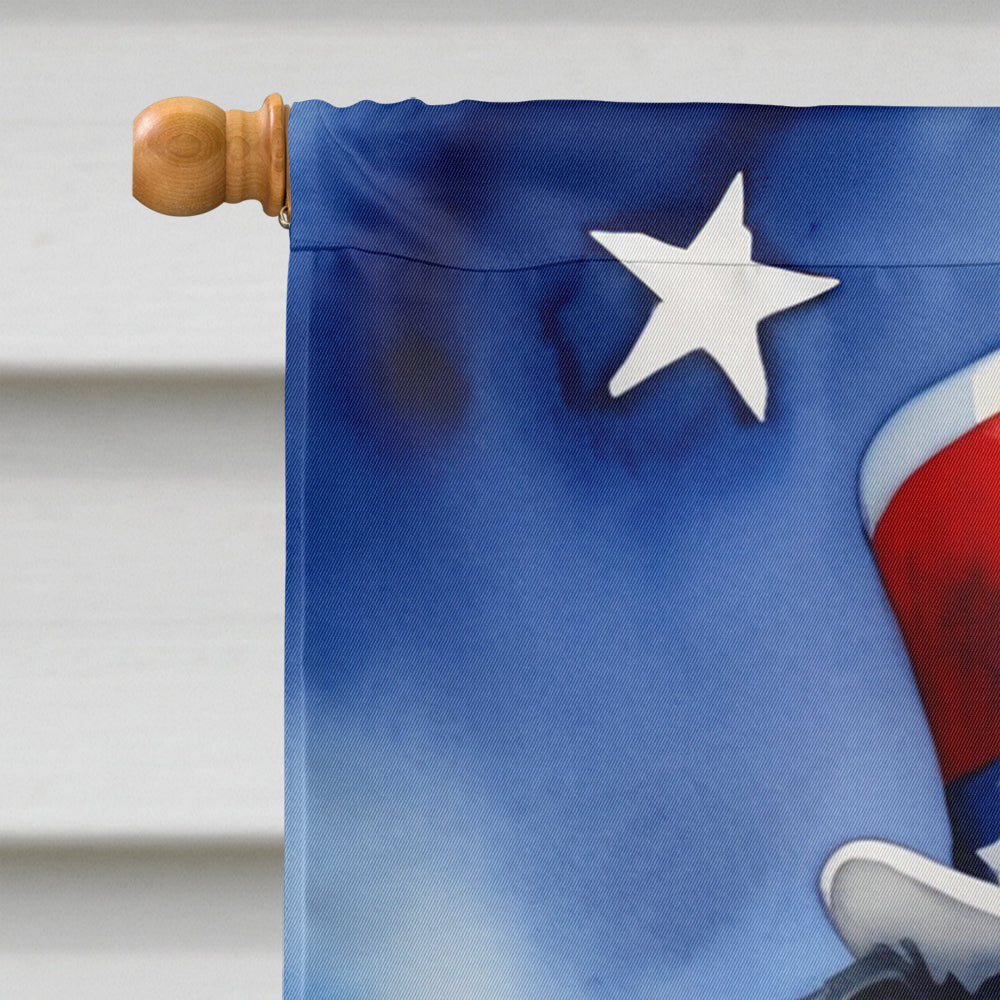 Kerry Blue Terrier Patriotic American House Flag