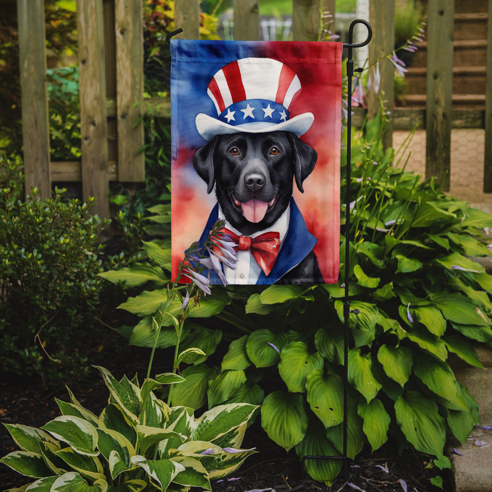 Labrador Retriever Patriotic American Garden Flag