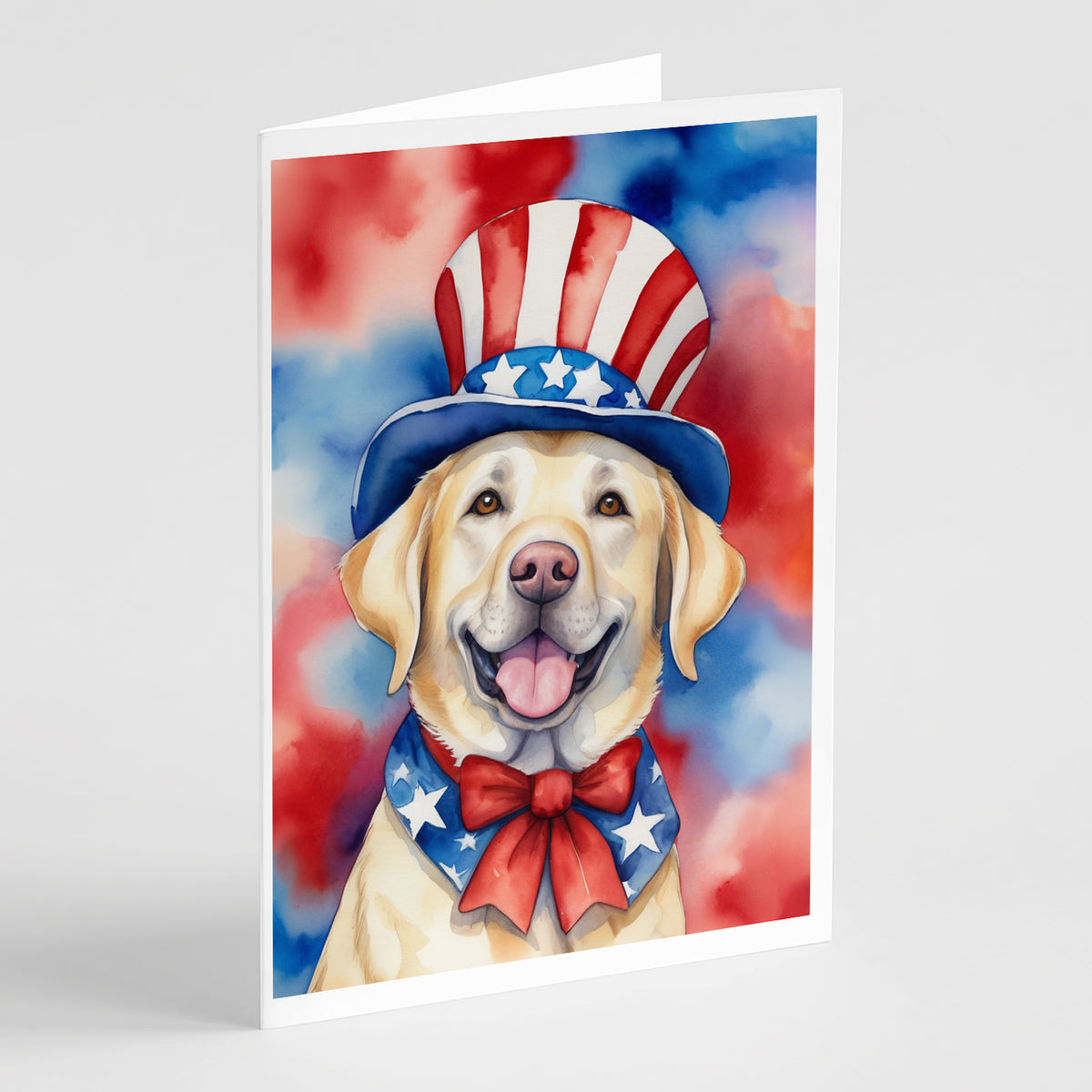 Buy this Labrador Retriever Patriotic American Greeting Cards Pack of 8