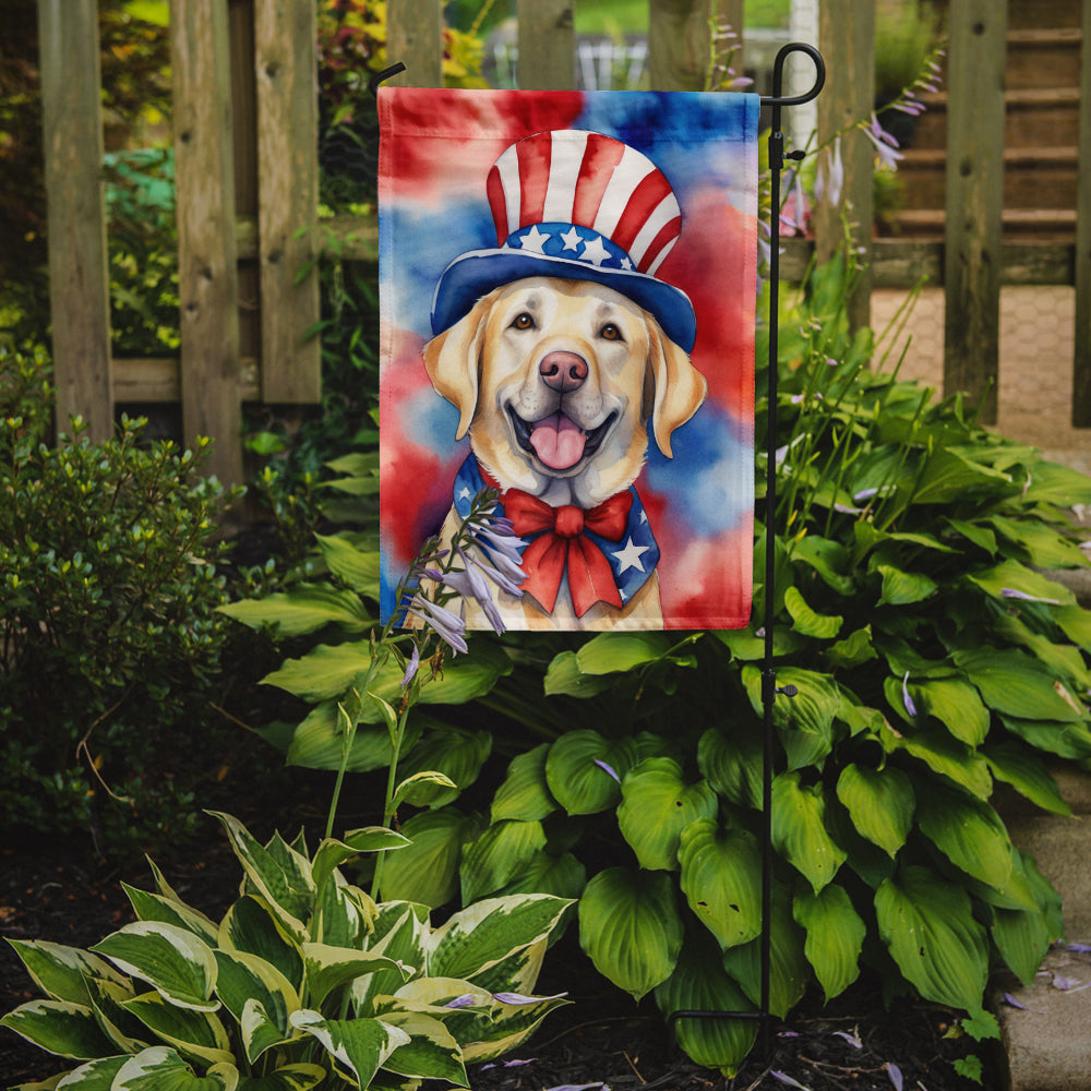 Labrador Retriever Patriotic American Garden Flag